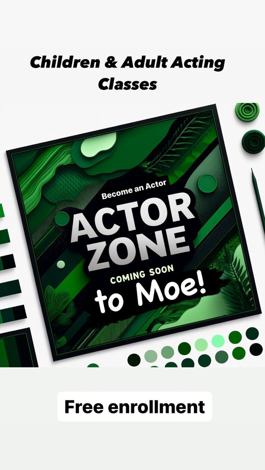 Actor Zone is coming to Moe!
Free Enrolment - Adults & Children- Join Actor Zone: Your Gateway to Film & TV Acting